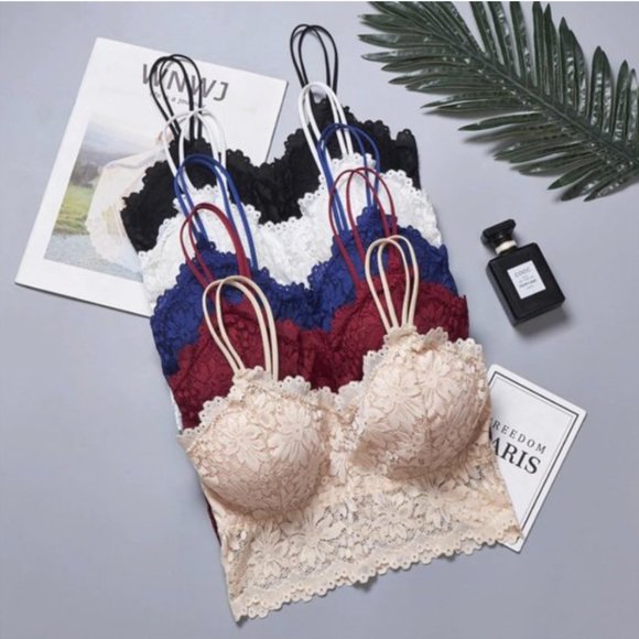 NEW No Steel Lace Bralette Bra - Picture 12 of 14